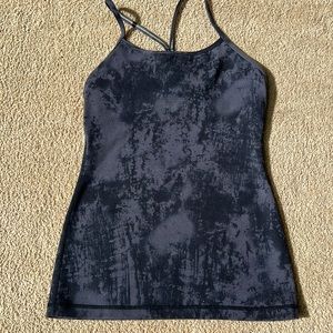 Lululemon Power Y Tank size 2 gray and black